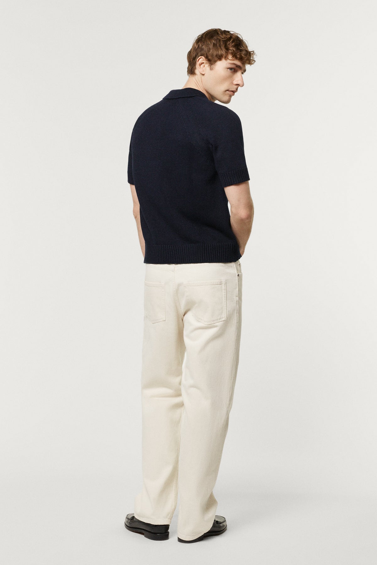 Kurzärmeliges Trikot-Poloshirt aus Bio-Baumwolle