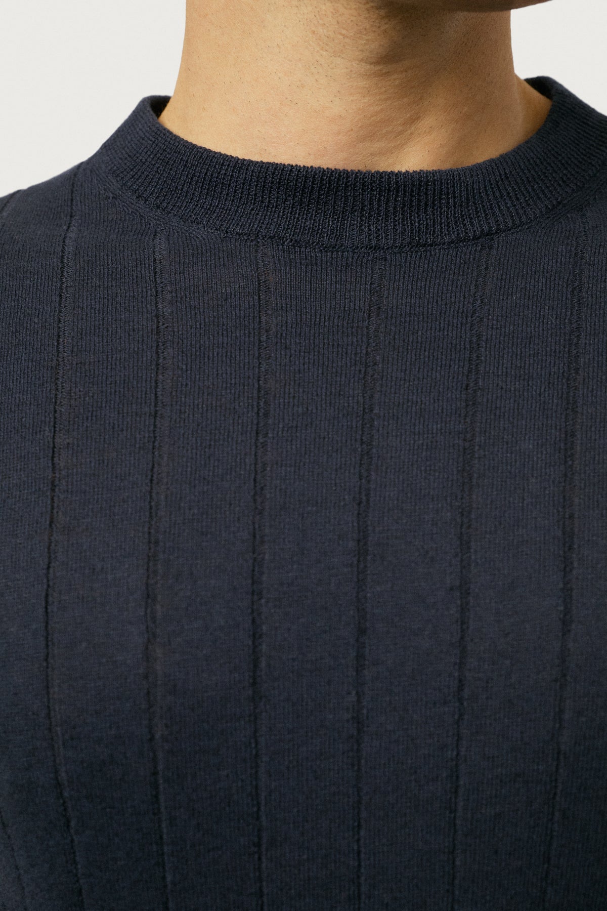 The Linen Cotton Vintage T-shirt Blue Navy