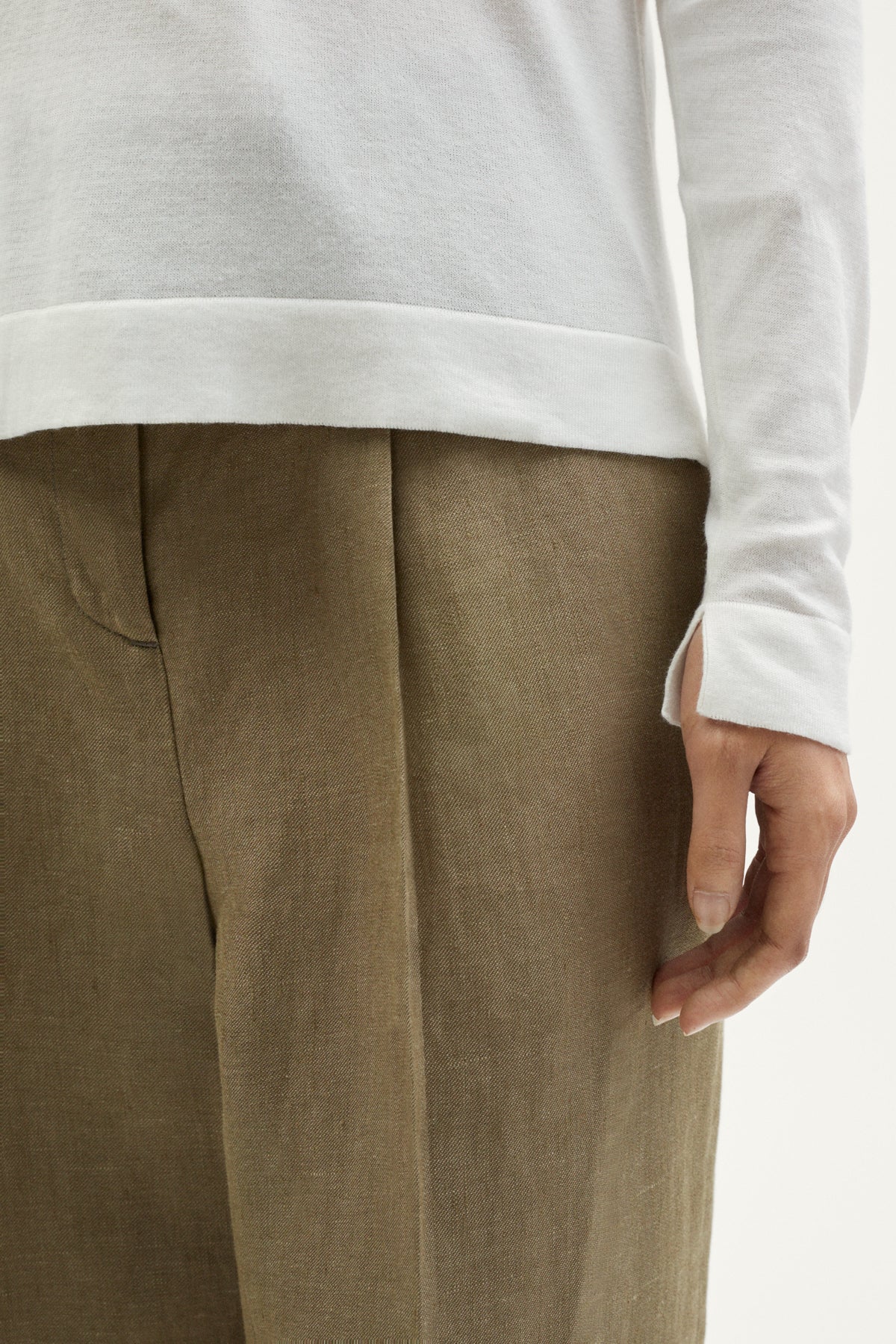 the organic cotton lightweight polo milk white