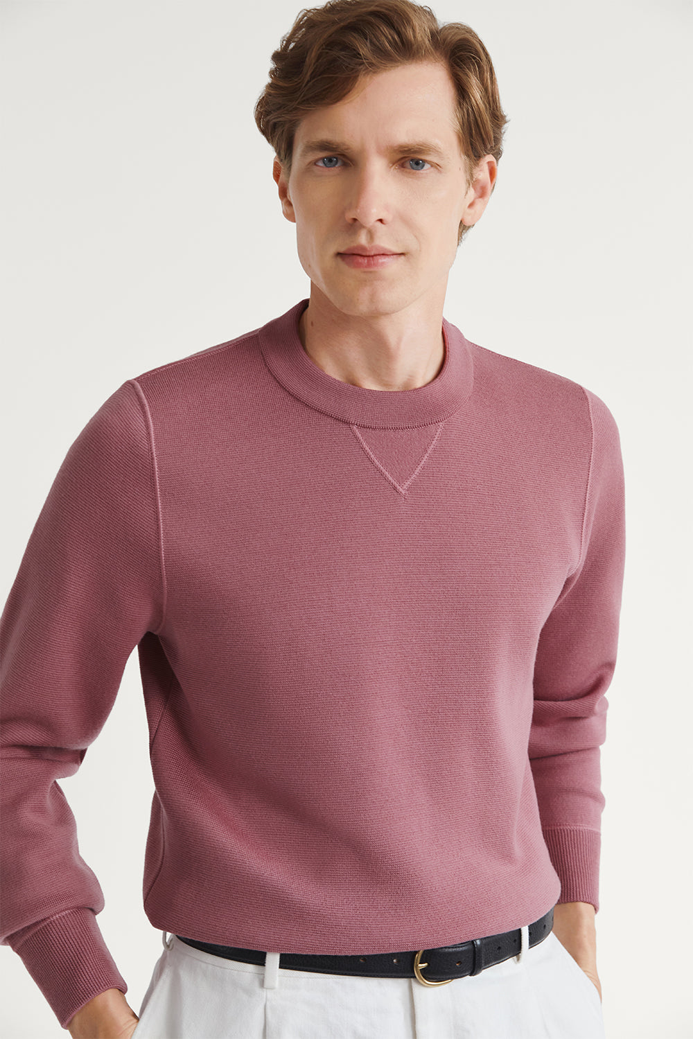 The Merino Wool Sweatshirt Mauve