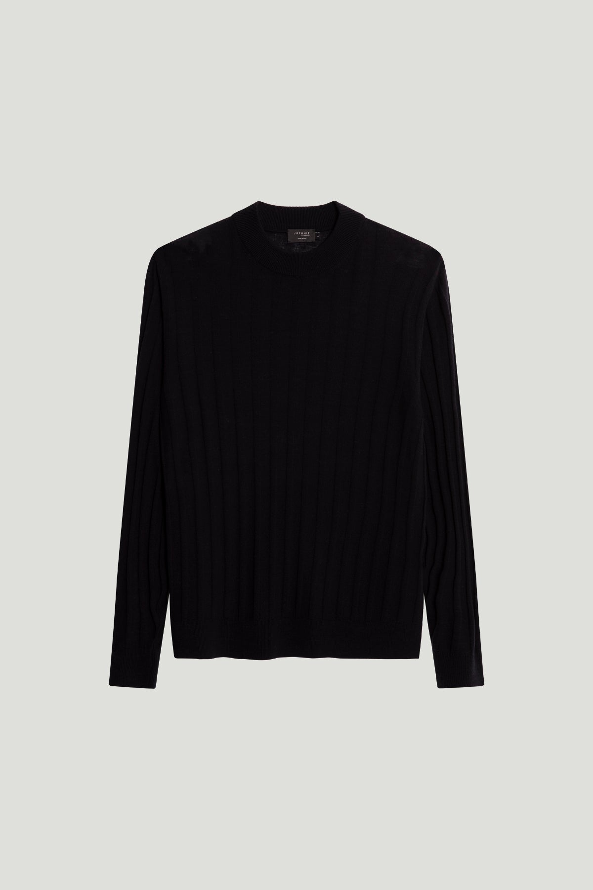 The Ultrasoft Ribbed Mock-neck blue