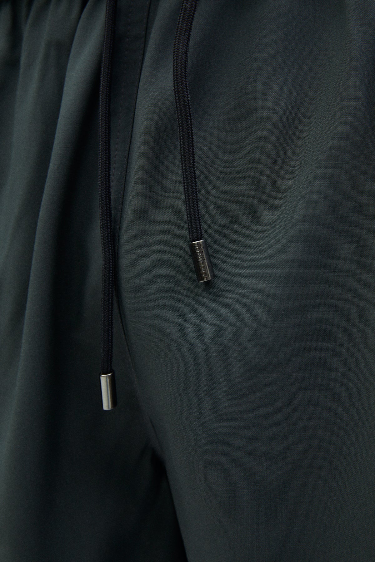 the merino wool swim shorts dark military green