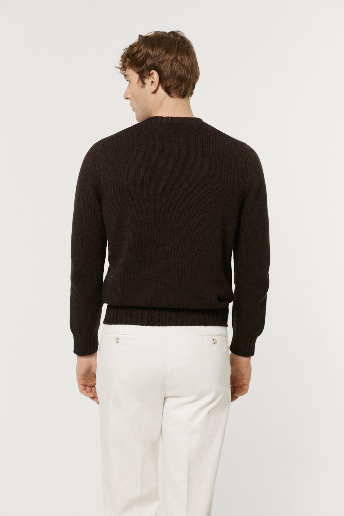 The Organic Cotton Tricot Crewneck brown