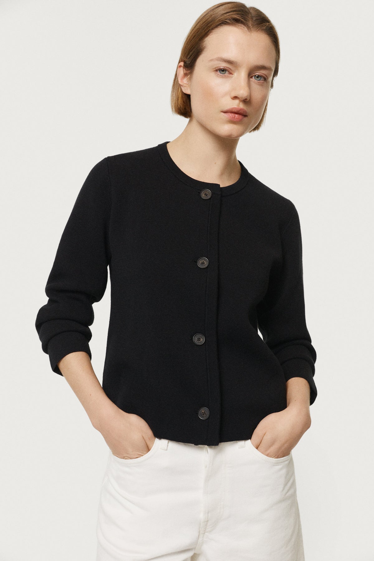 Schnittige Jacke aus Bio-Baumwolle