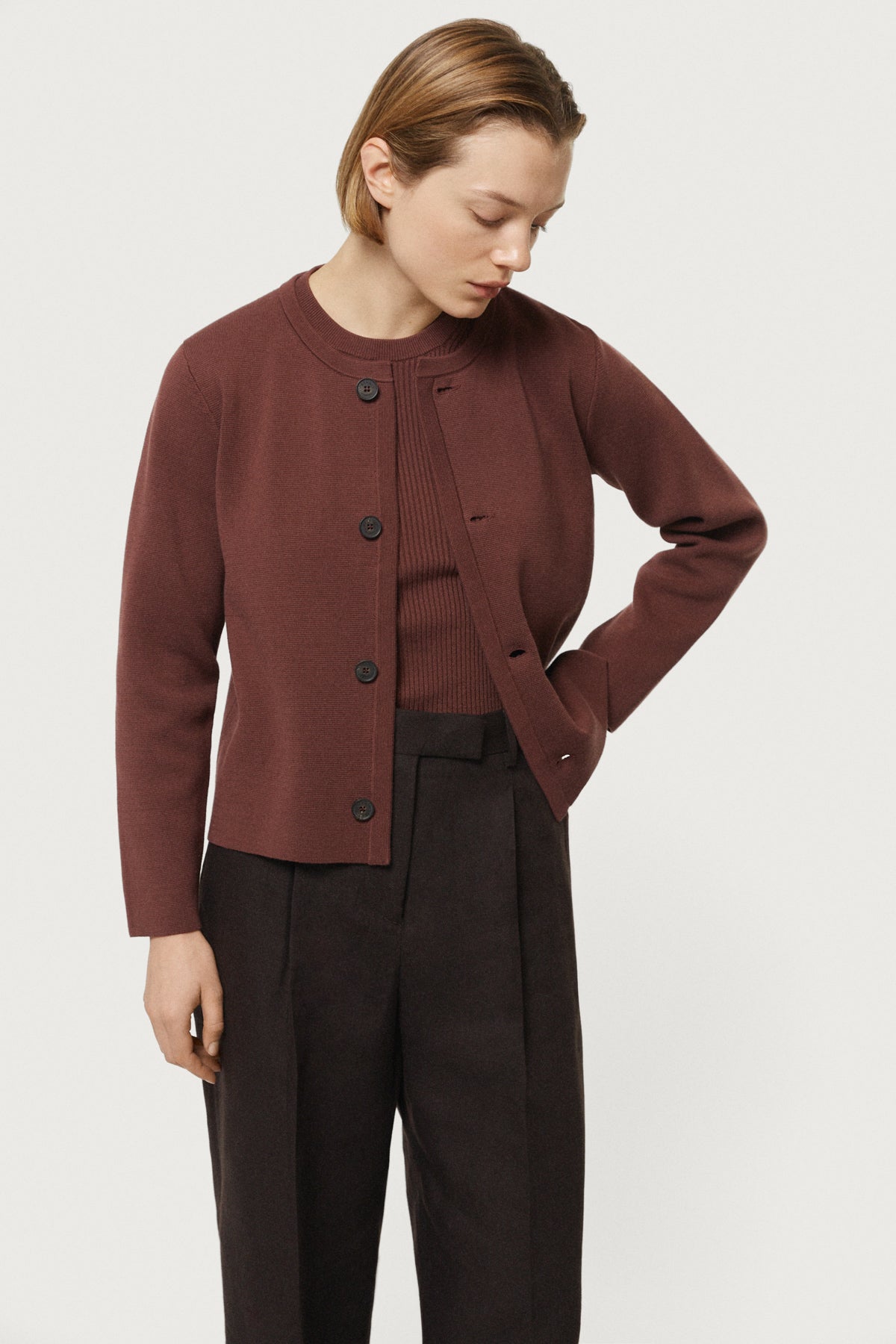 Schnittige Jacke aus Bio-Baumwolle