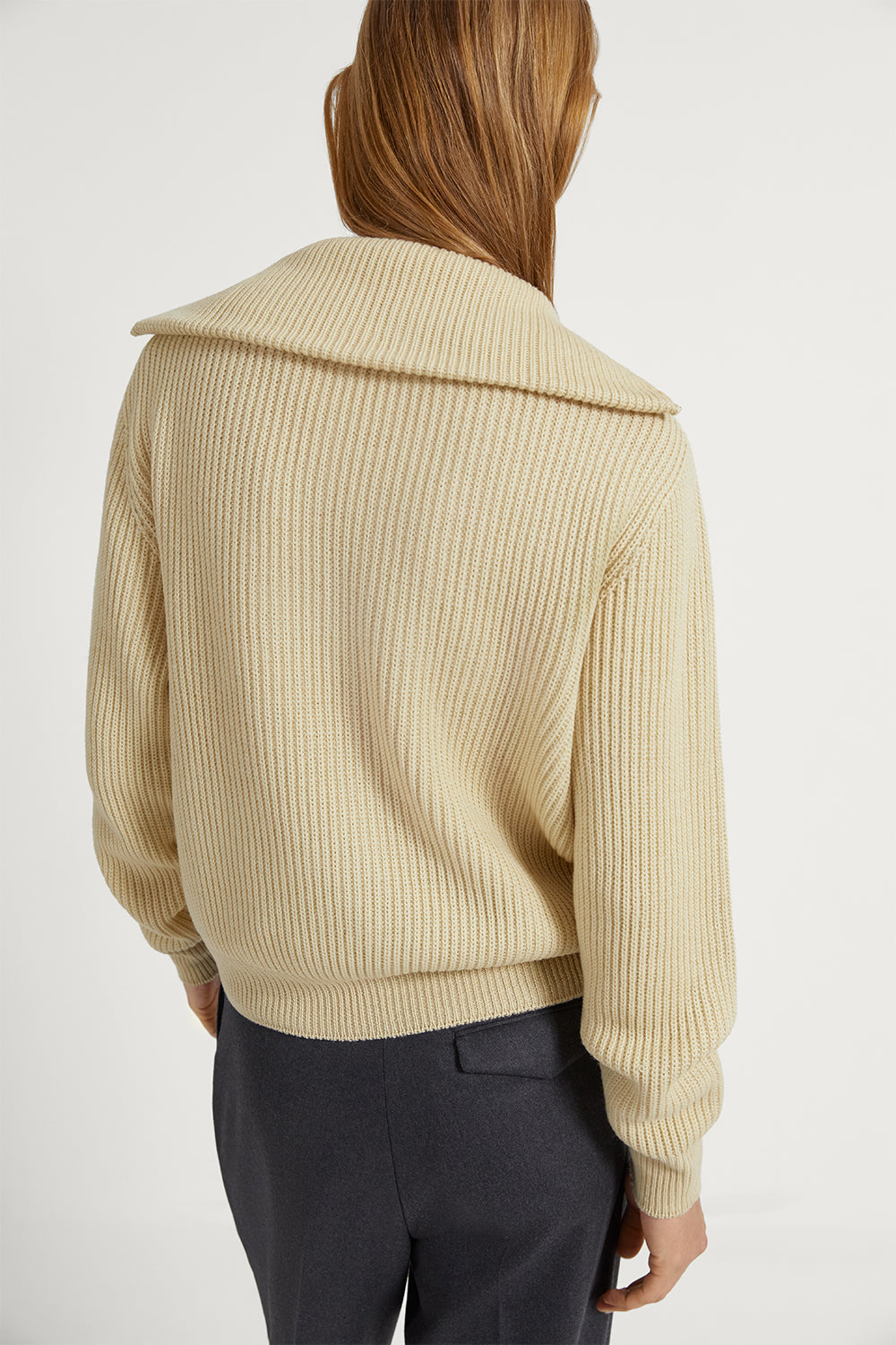 The Merino Wool Full-Zip Cardigan Ginger