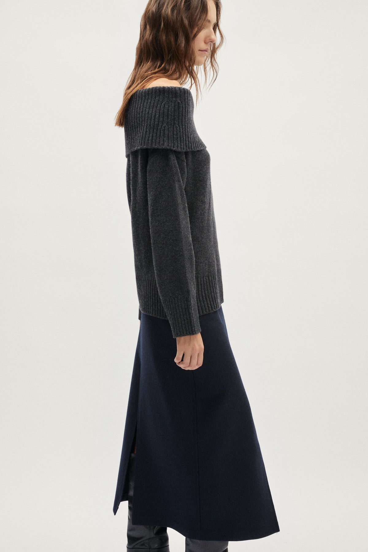 The Woolen Evening Top - grey