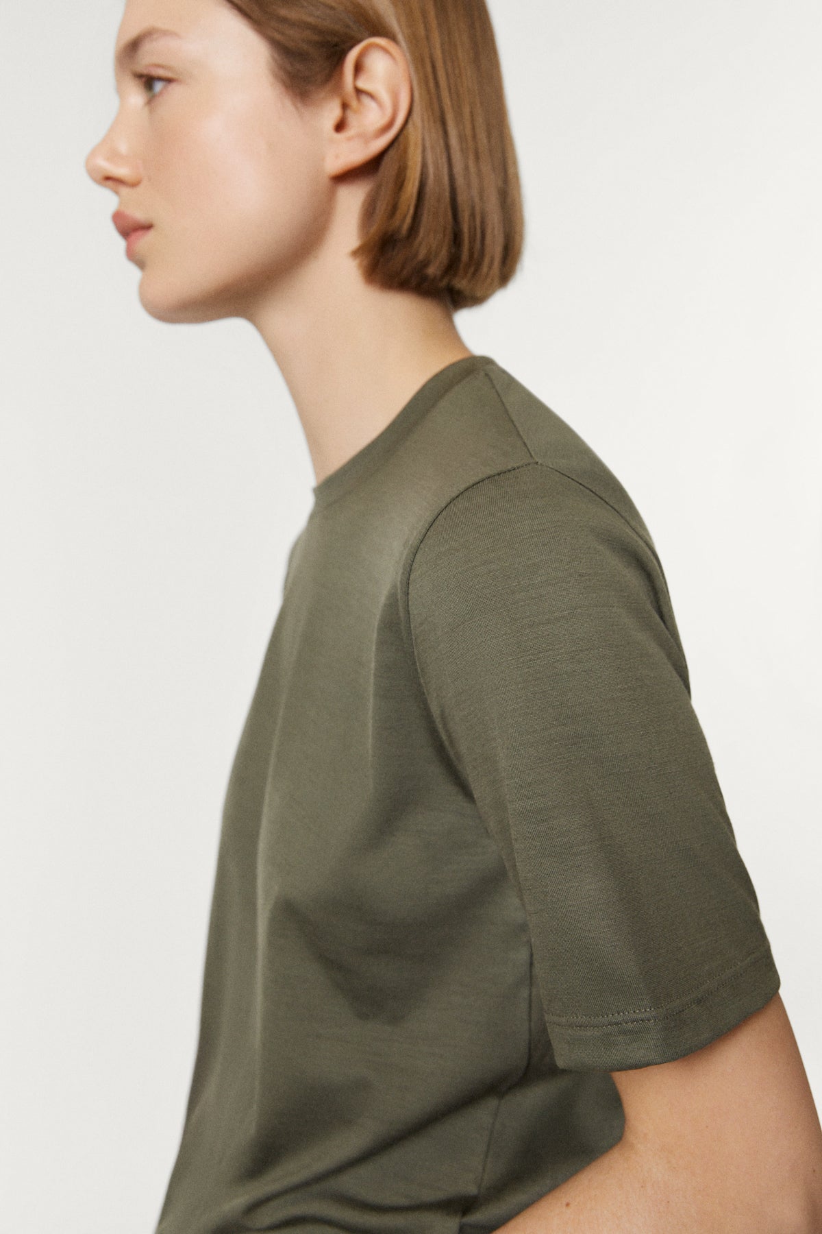 The Active Wool Tee green