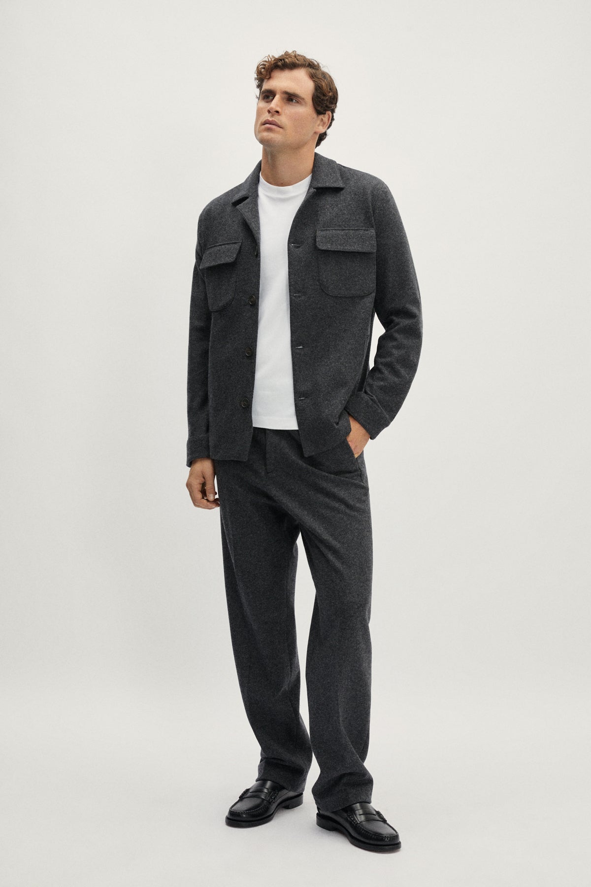 The Woolen Overshirt - grey