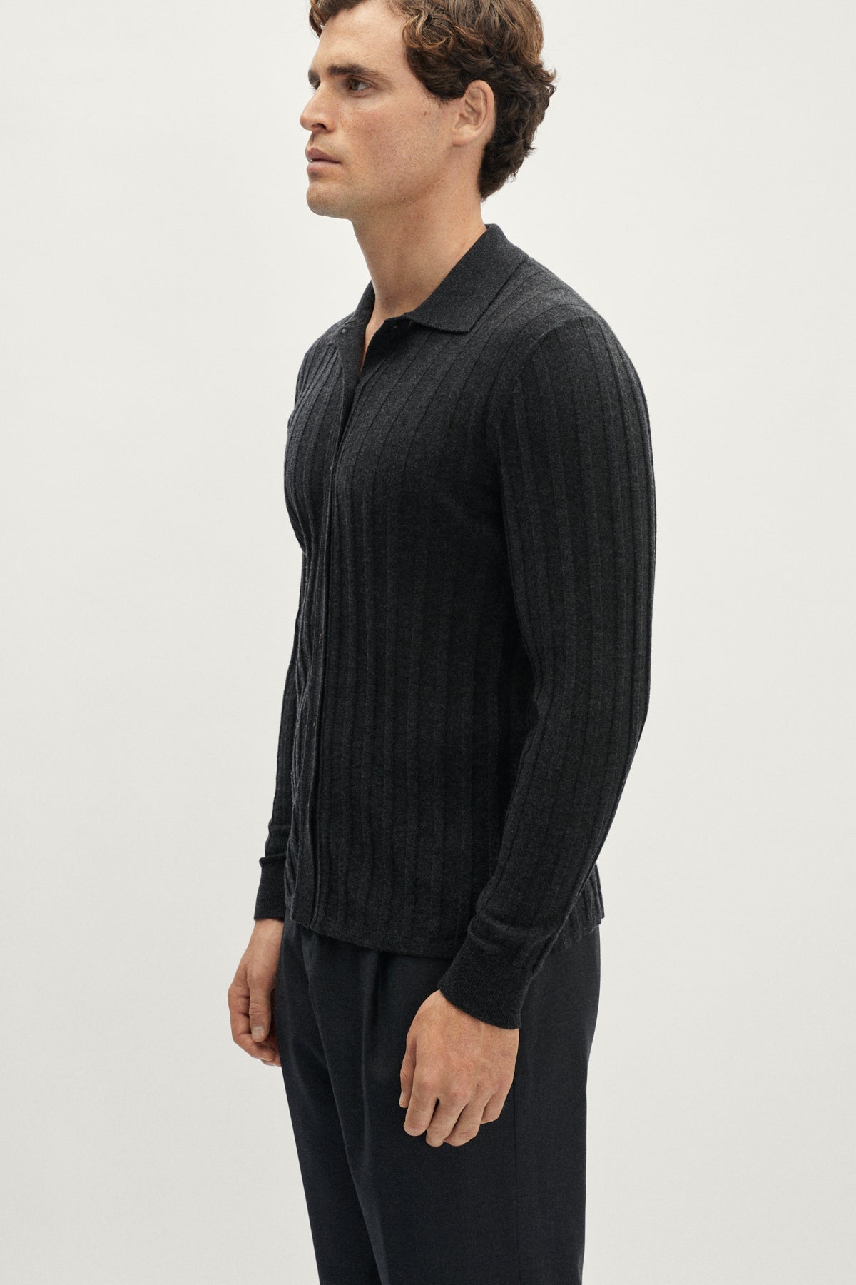 The Ultrasoft Ribbed Shirt grey