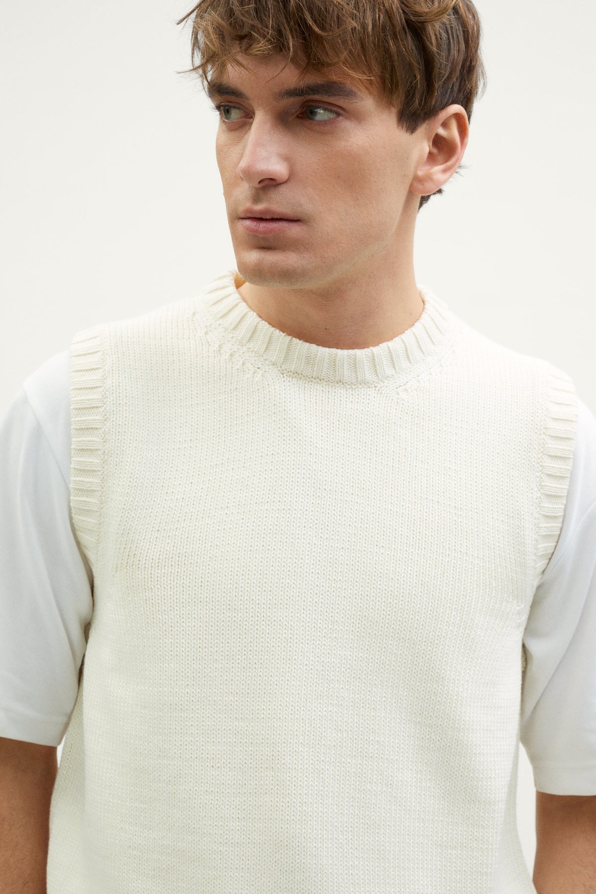 The Organic Cotton Tricot Sweater milk white