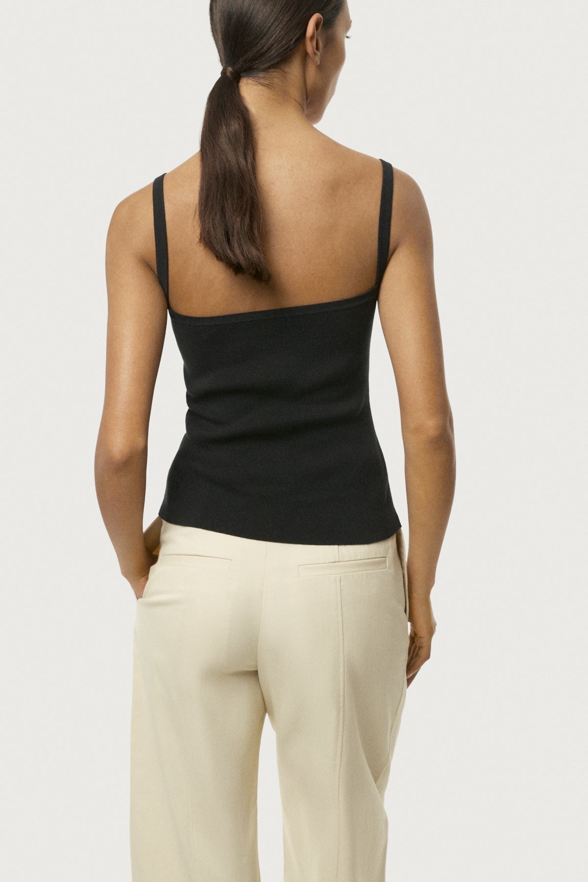 Tanktop aus Bio-Baumwolle mit Spaghetti-Trägern