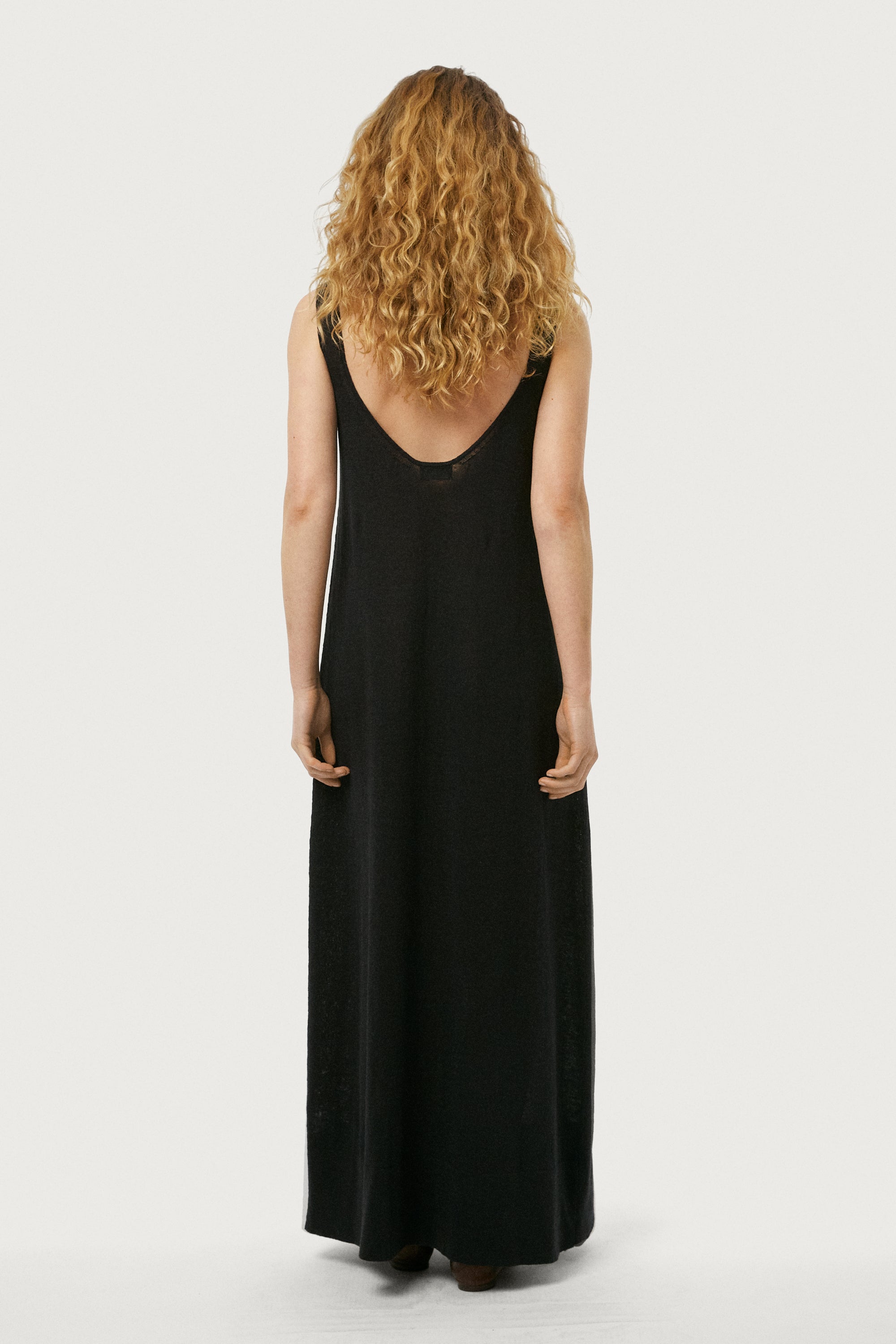 Leichtes A-Line-Kleid aus Leinen & Baumwolle