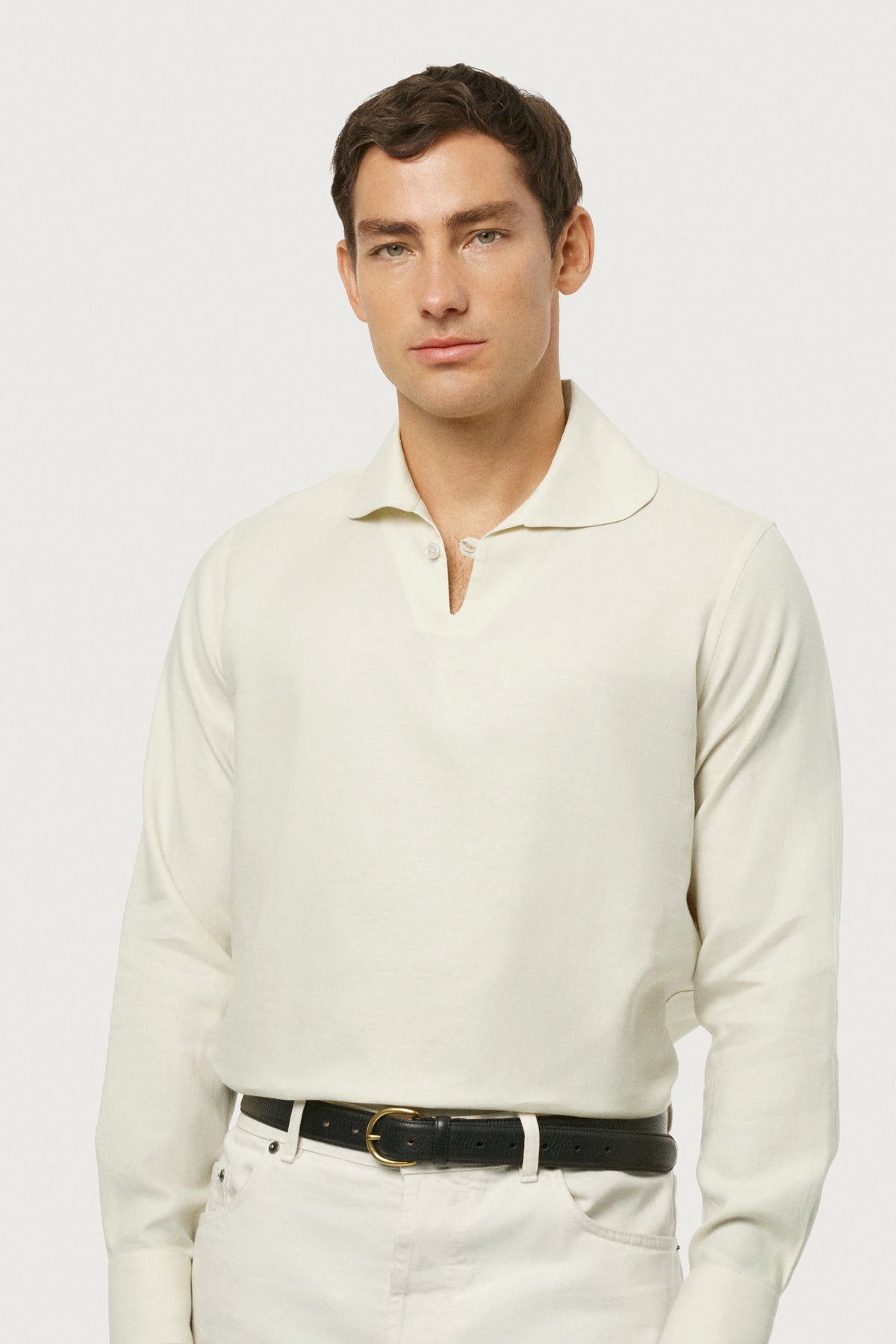 Resort-Poloshirt aus reinem Leinen