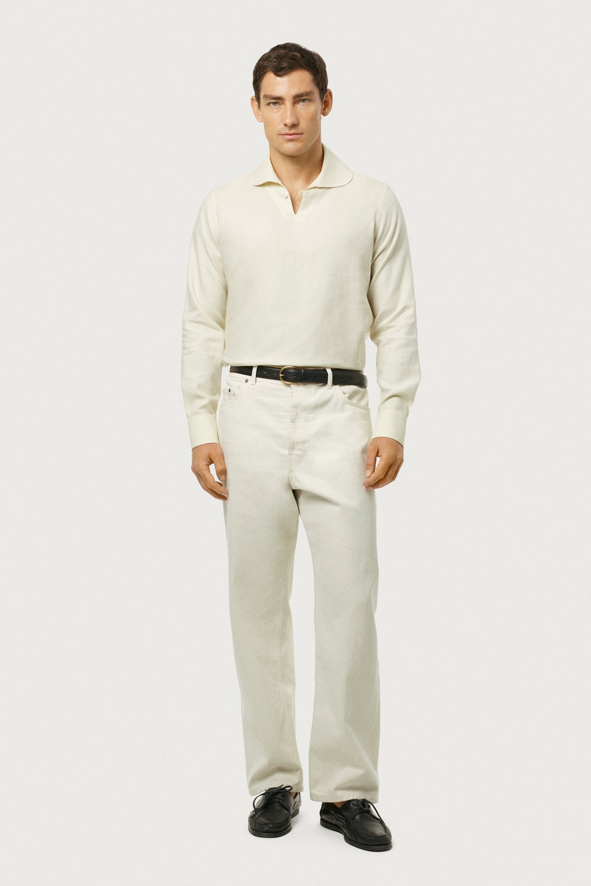 Resort-Poloshirt aus reinem Leinen