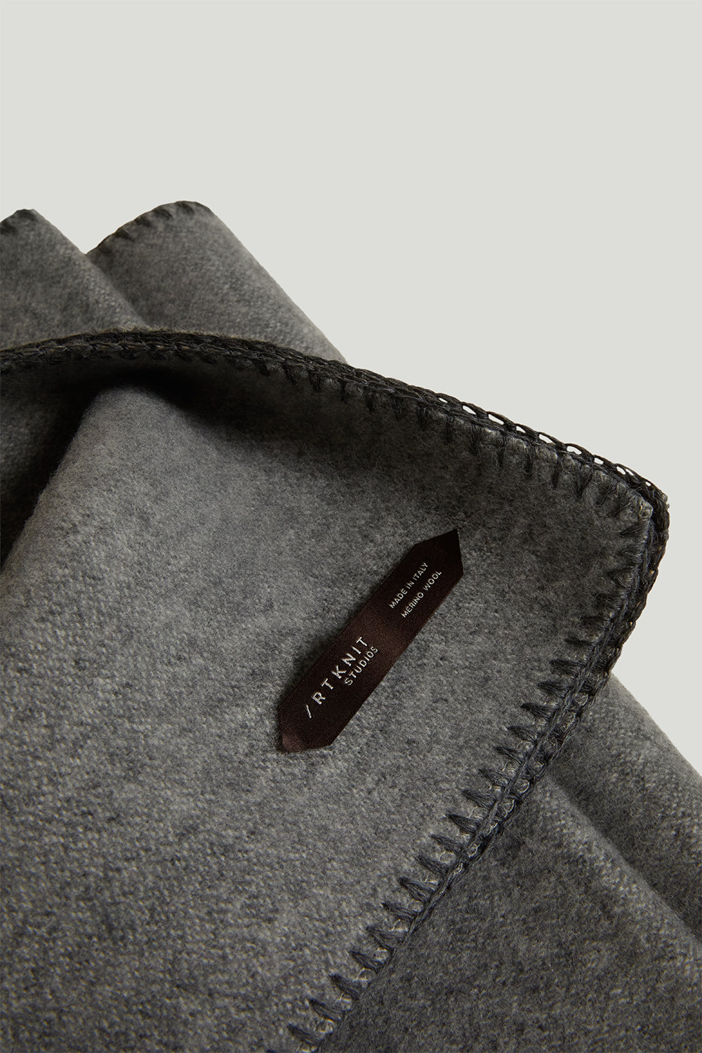 The Woolen Long Scarf Light Grey Melange