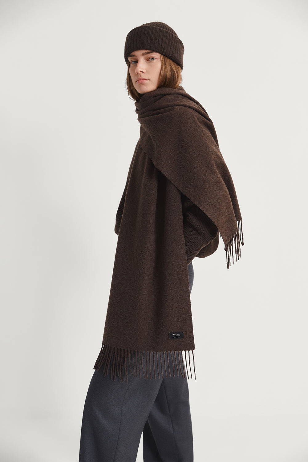 The Upcycled Oversized Cashmere Scarf