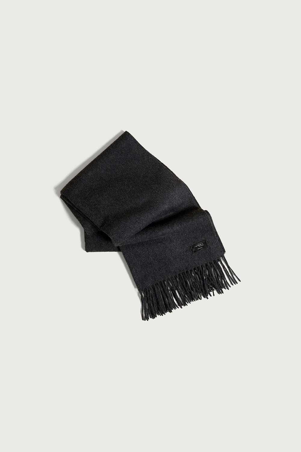 The Upcycled Oversized Cashmere Scarf Dark Grey
