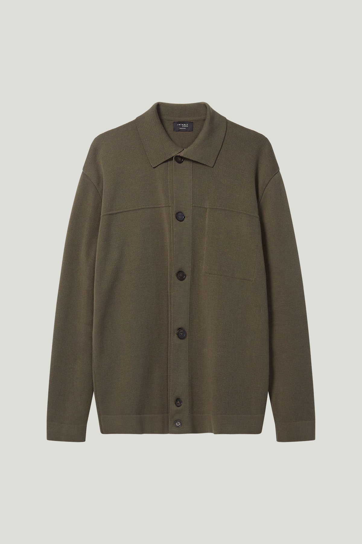 The Organic Cotton Boxy Jacket kaki green