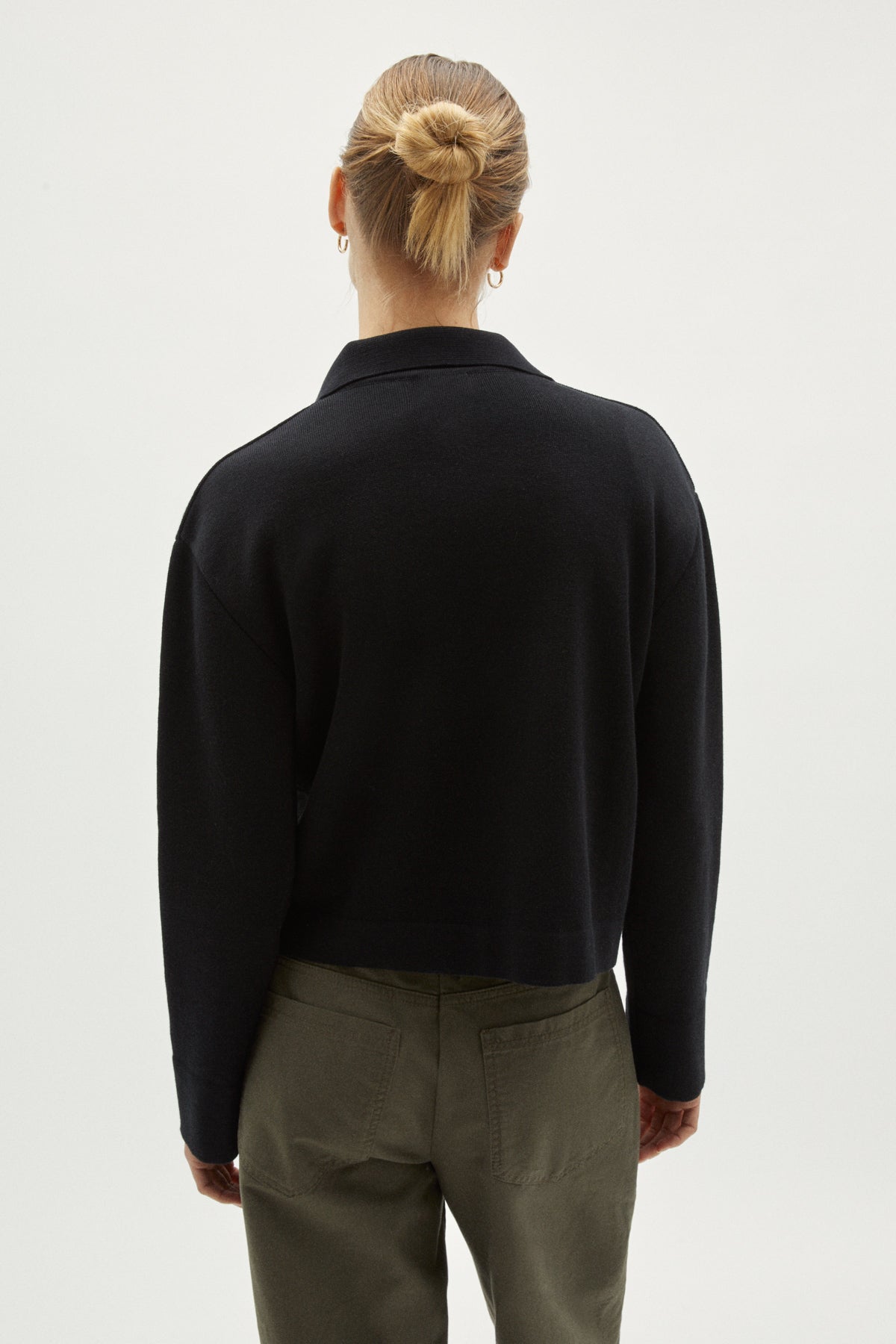the organic cotton overshirt black