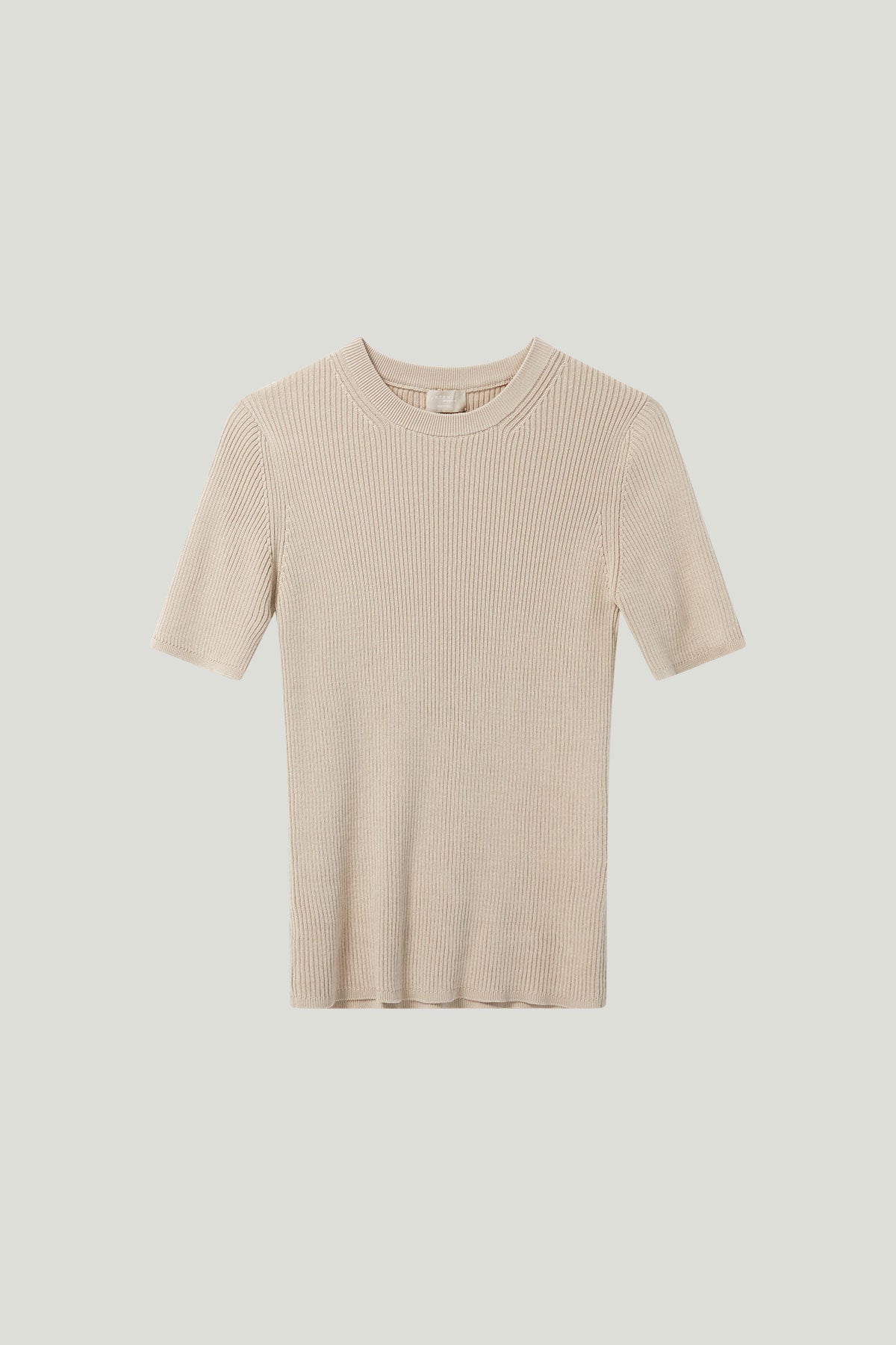 organic cotton ribbed t-shirt hay