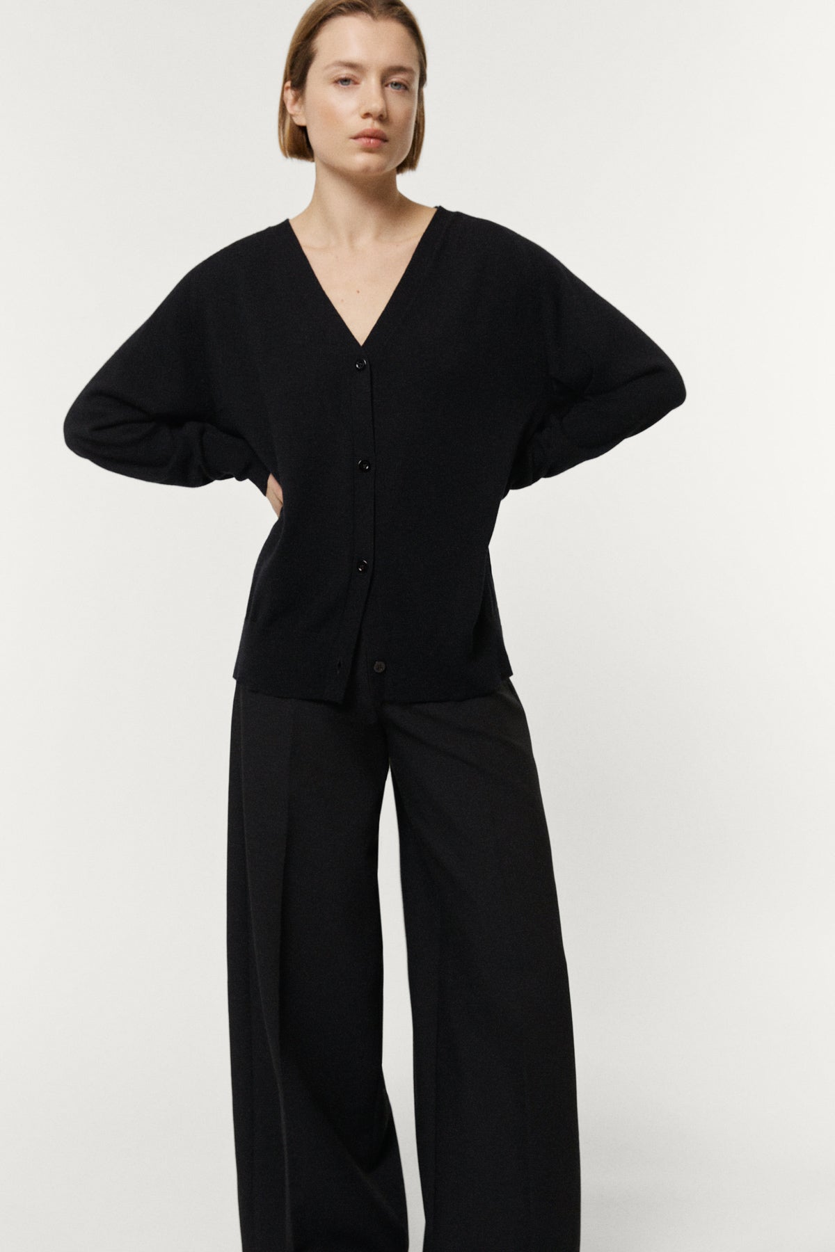 Locker fallender Cardigan aus Superweicher Wolle