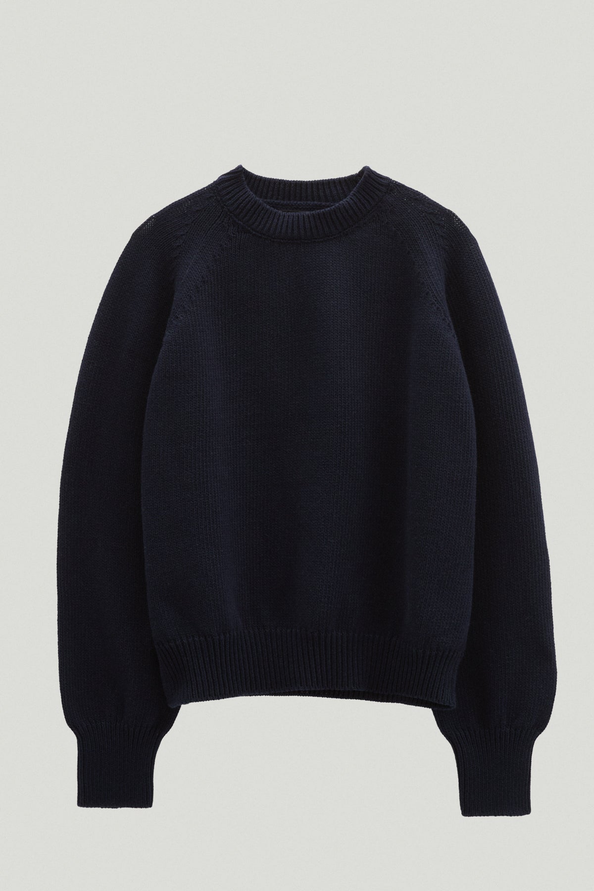 the organic cotton tricot sweater deep blue