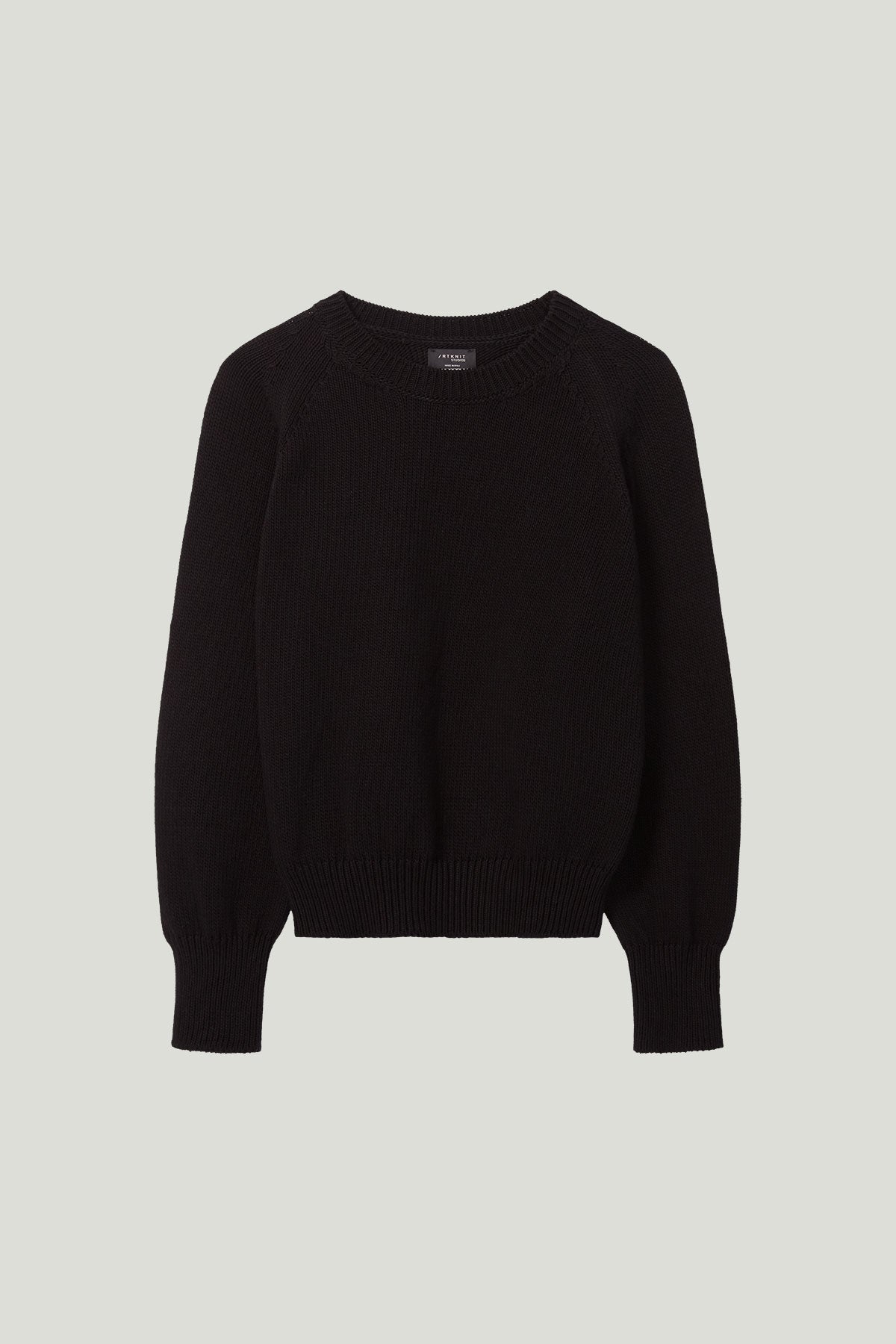 The Organic Cotton Tricot Sweater black