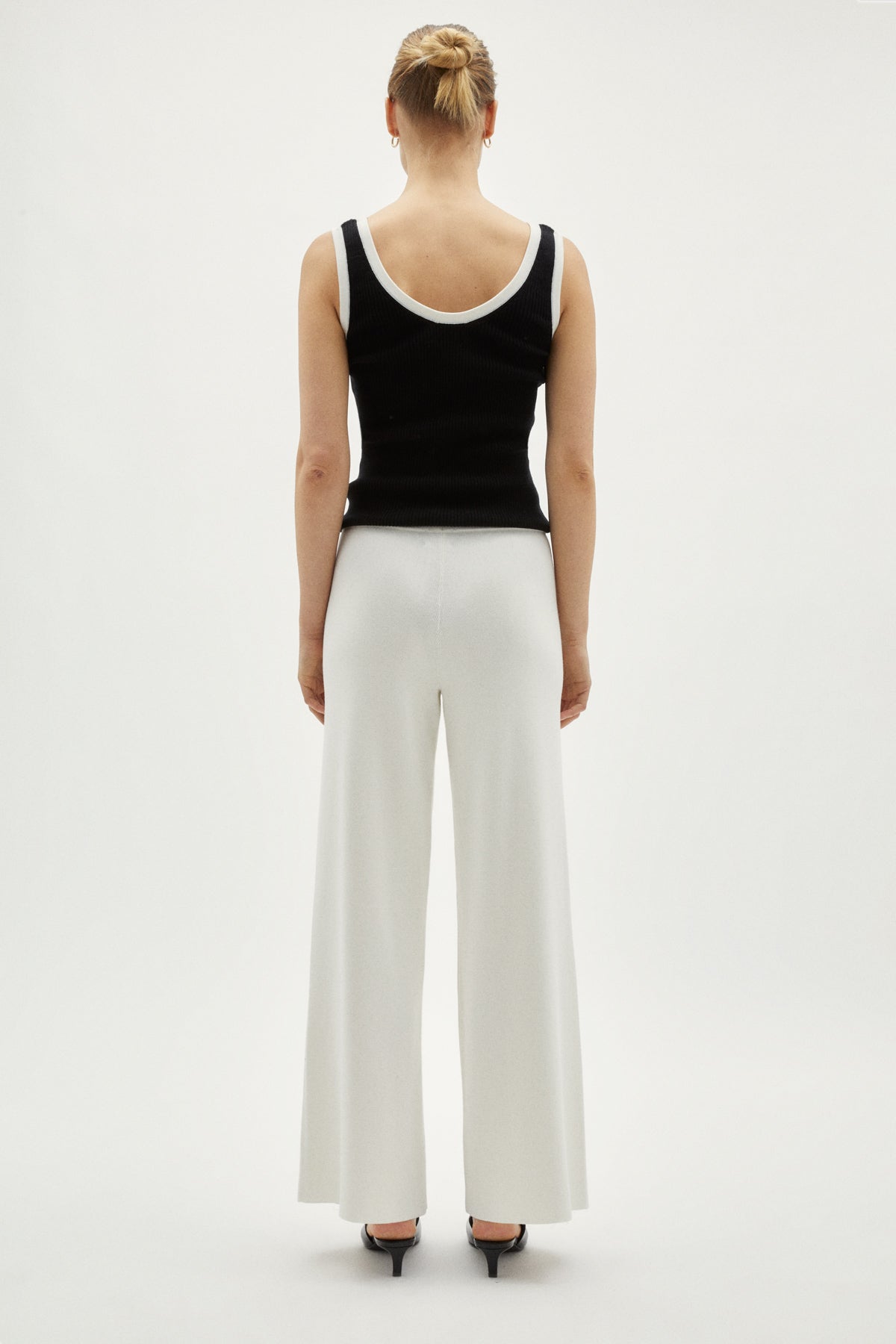 the organic cotton wide leg pants 2 milk white