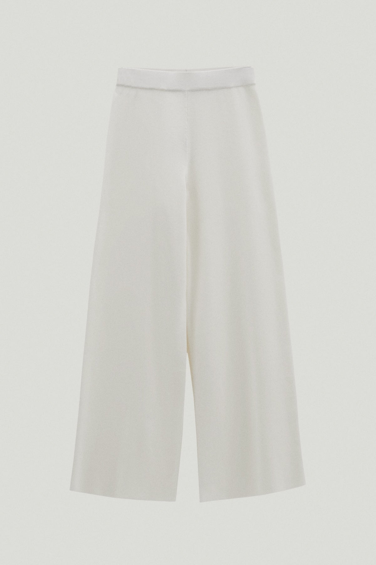 the organic cotton wide leg pants 2 milk white