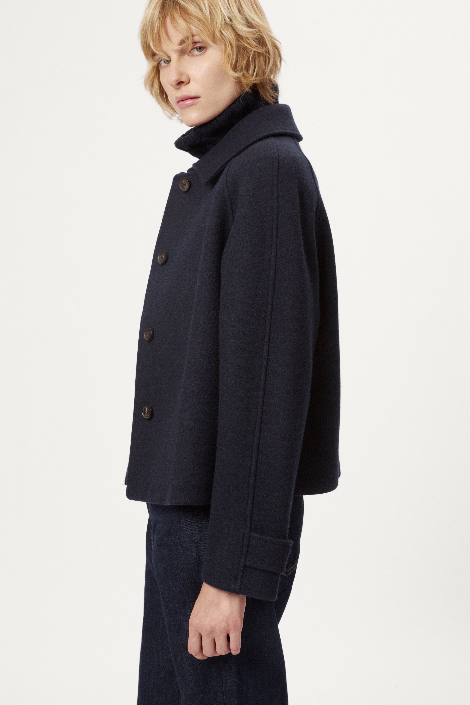 The Woolen Cropped Coat