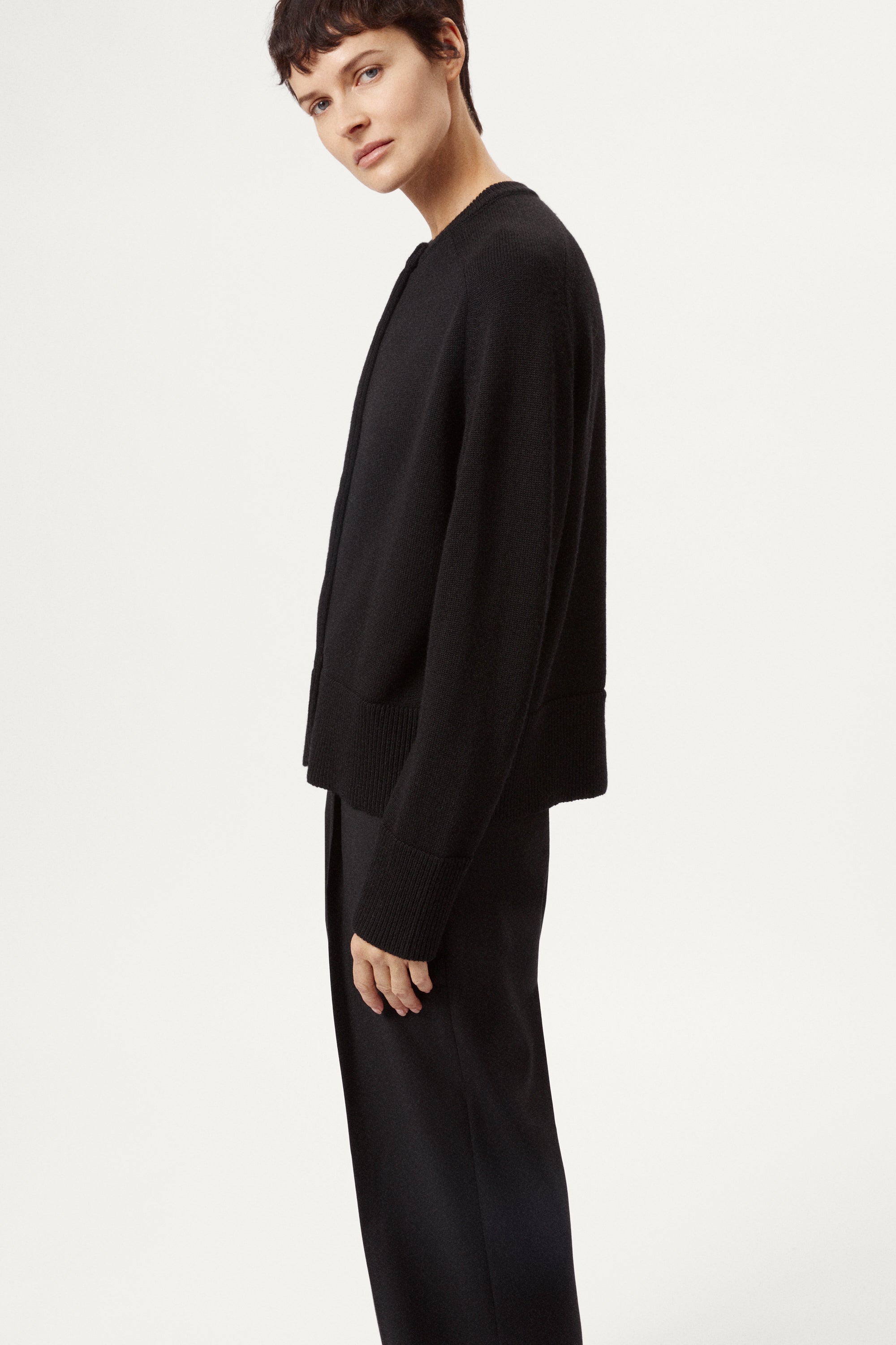 Boxy-Cardigan aus Merinowolle