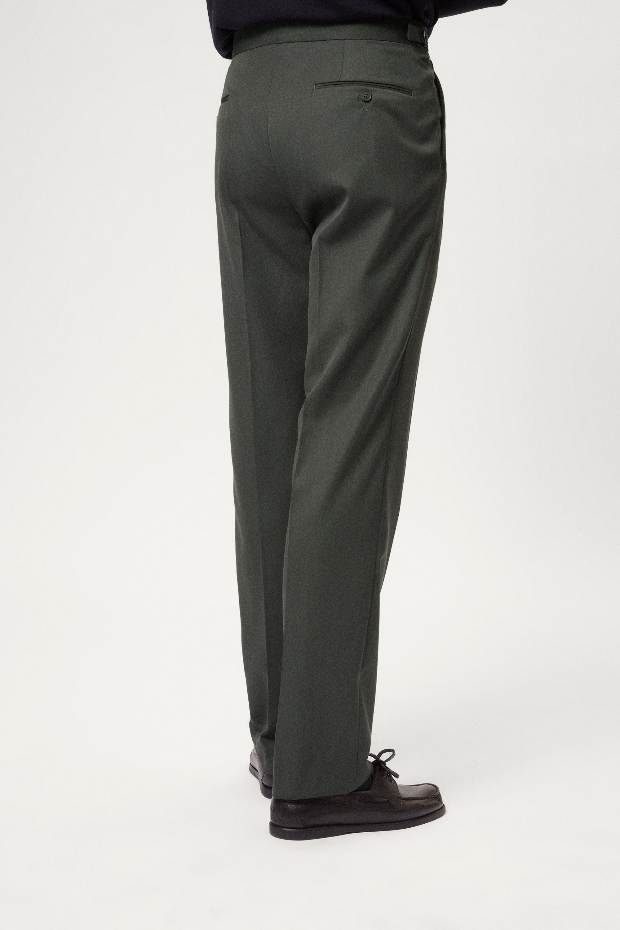 The Twill Wool Sartorial Trousers with Double Pleats
