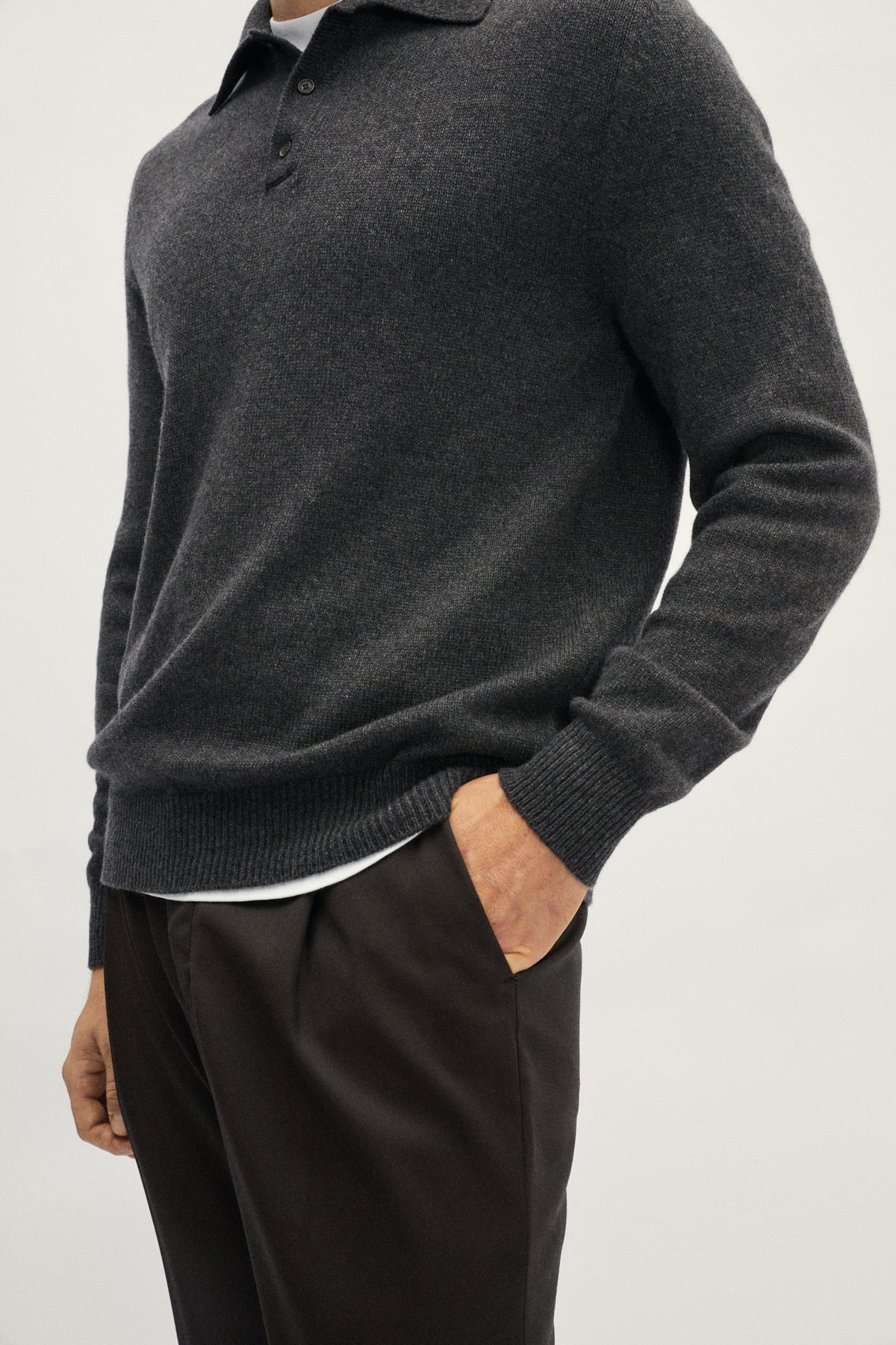 The ReCashmere Polo - grey