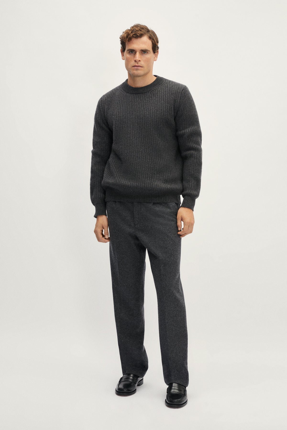 The ReCashmere Ribbed Sweater - grey