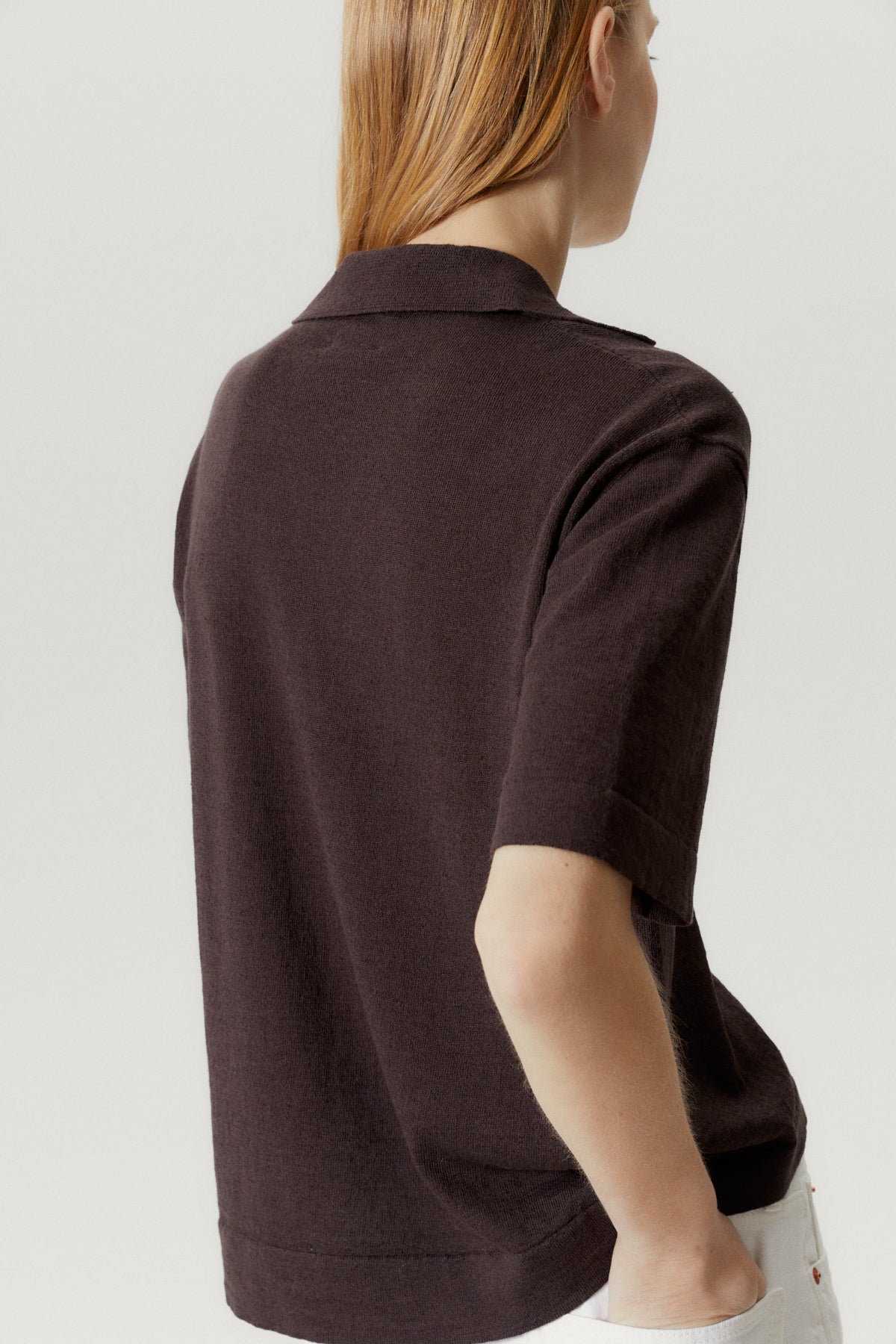 The Linen Cotton Boxy Polo