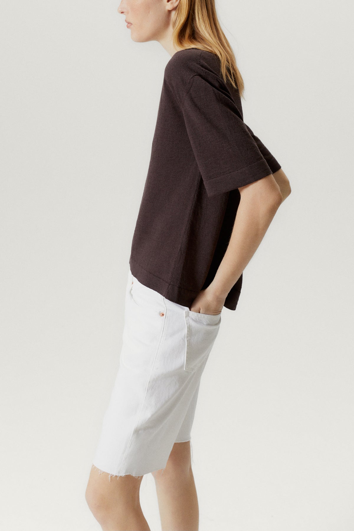 The Linen Cotton Boxy Polo