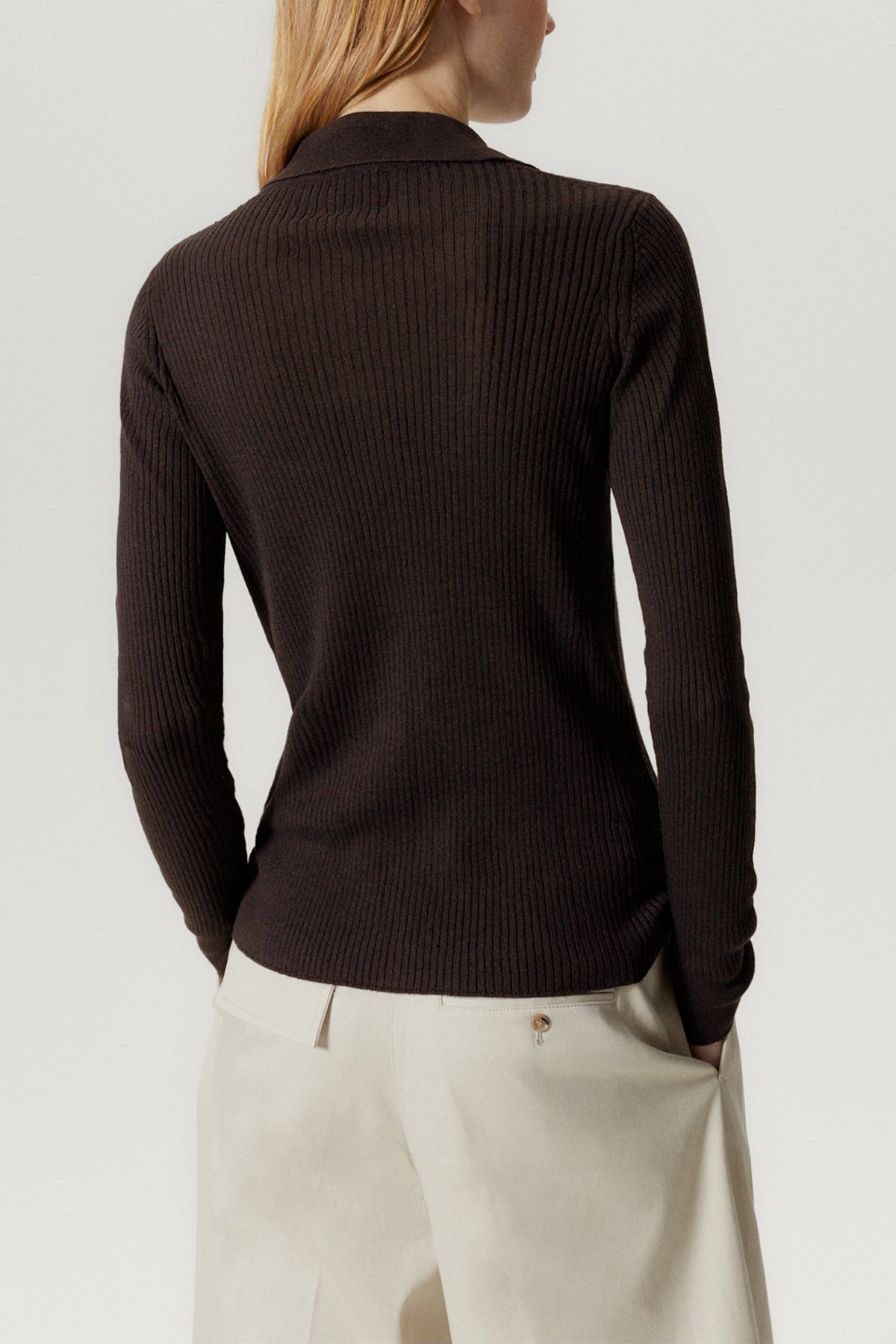 Camicia a Coste in Lino Cotone