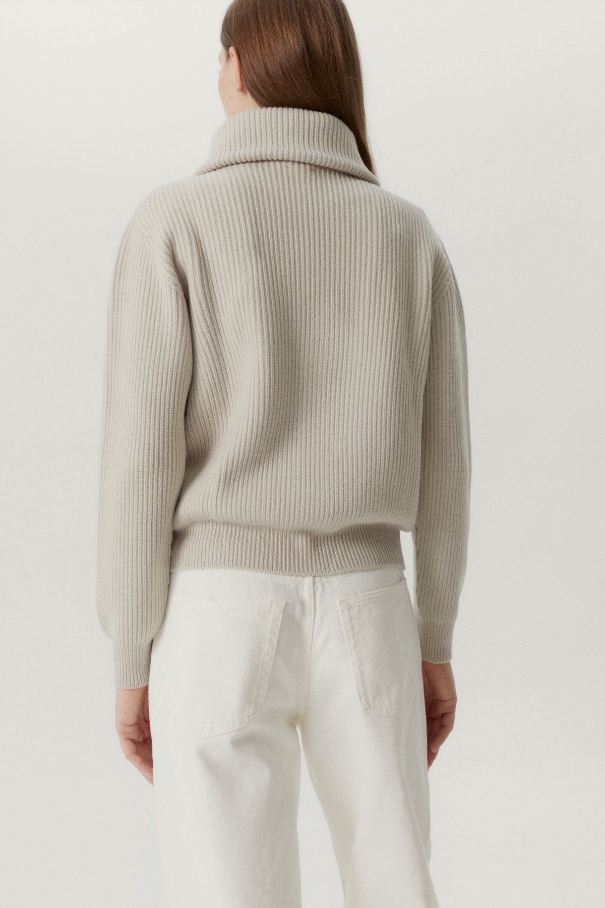 Der Halbzip-Pullover der Merinowolle