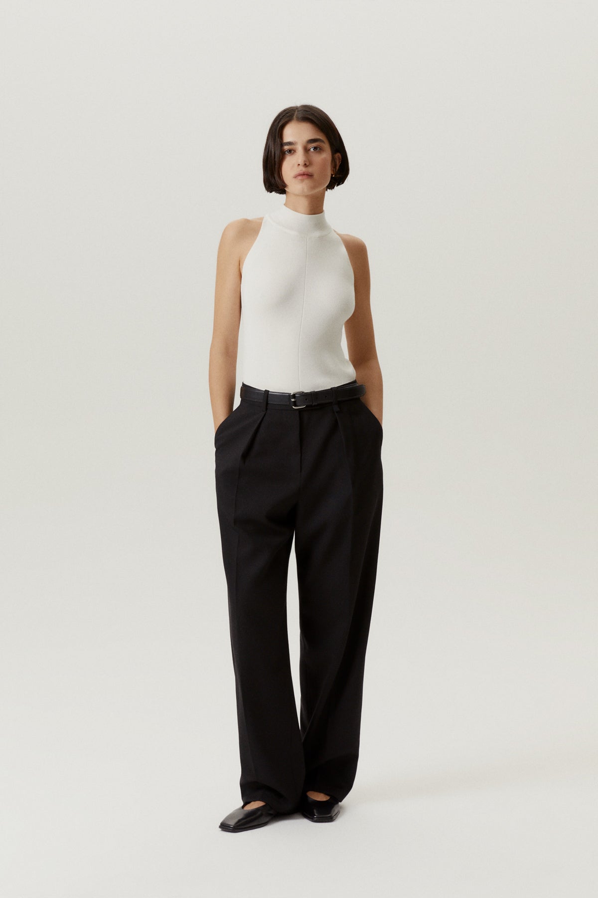 the organic cotton a line top milk white