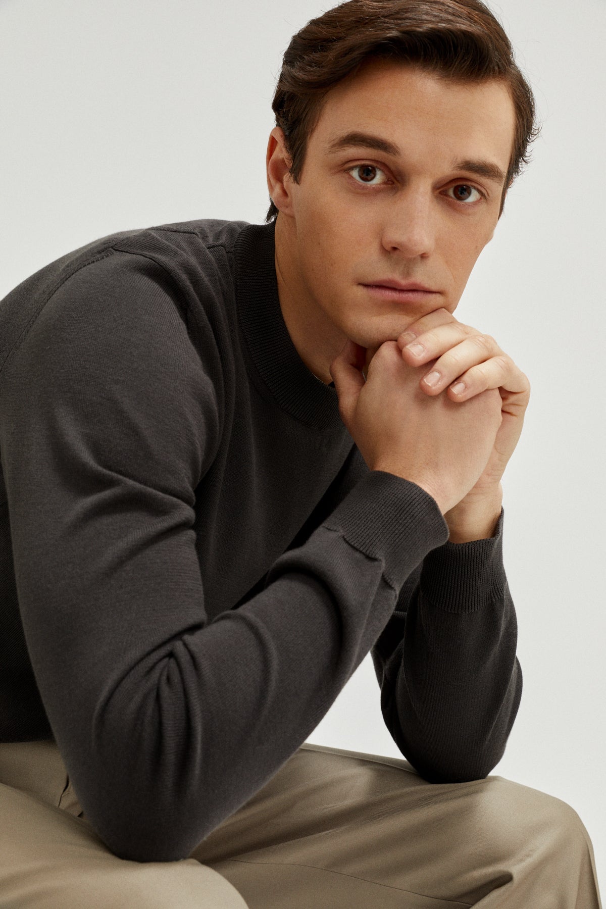 The Organic Cotton Knit T-Shirt graphite
