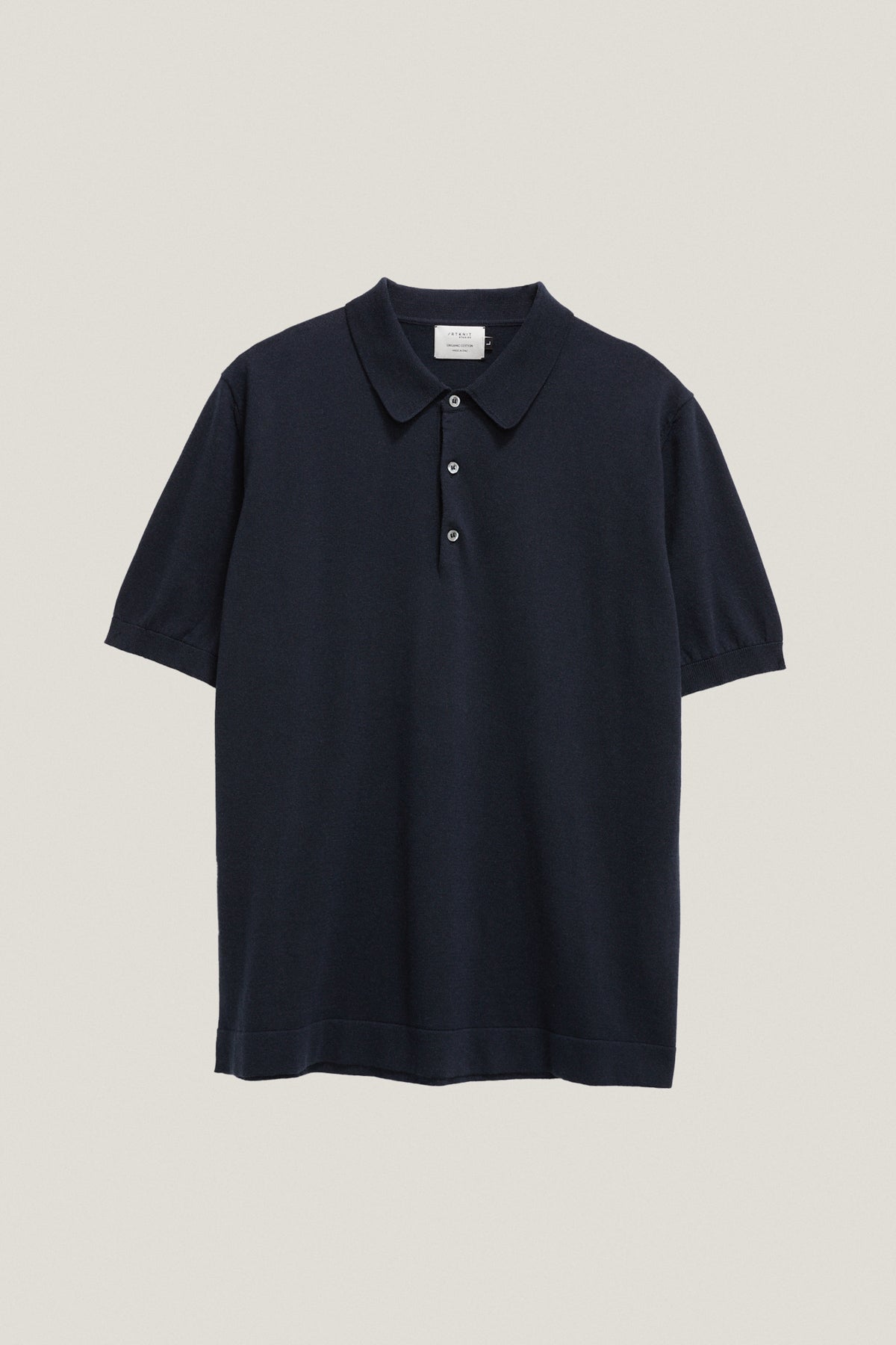the organic cotton polo deep blue