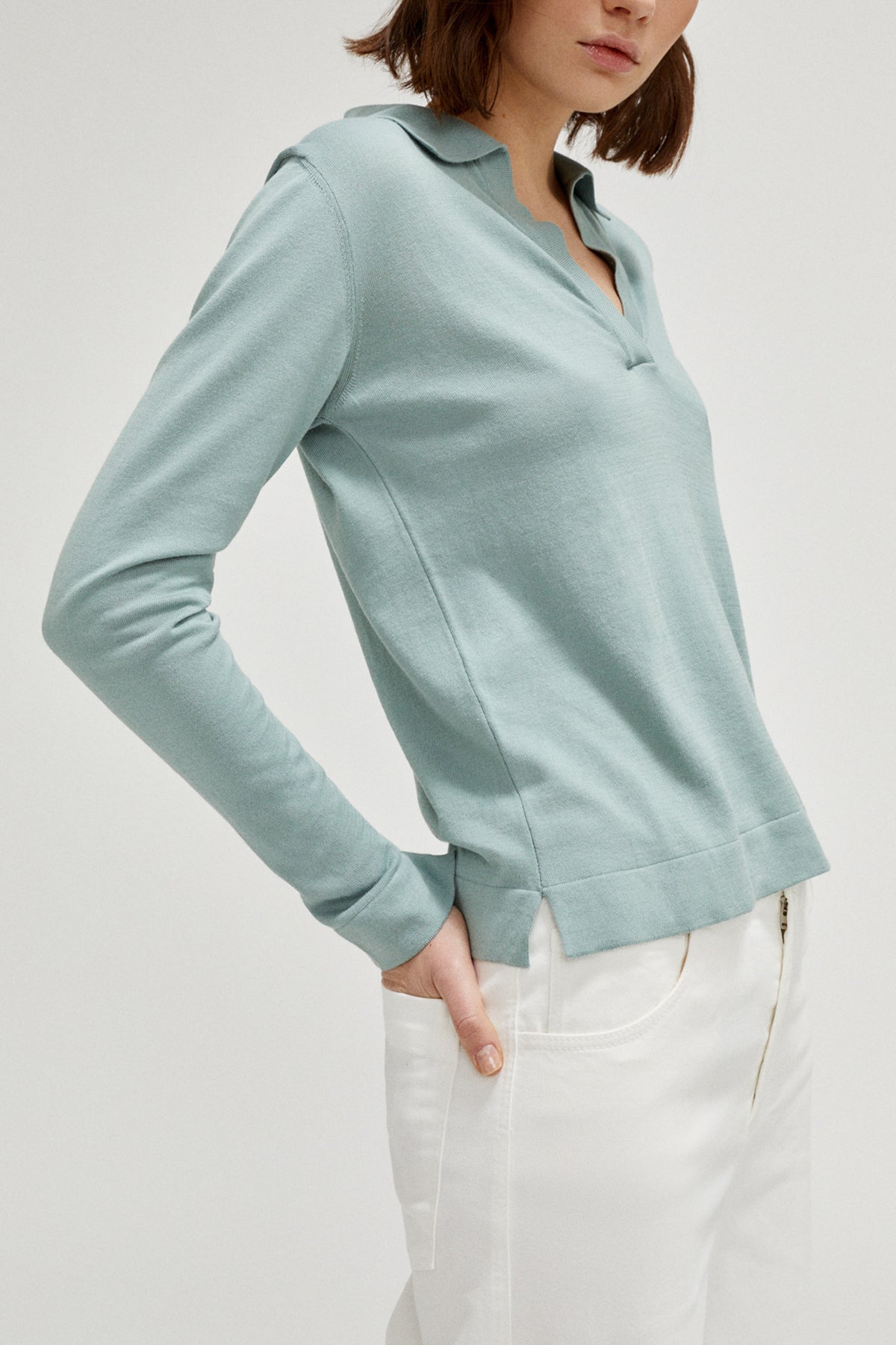 the organic cotton lightweight polo imperfect version 20 mint