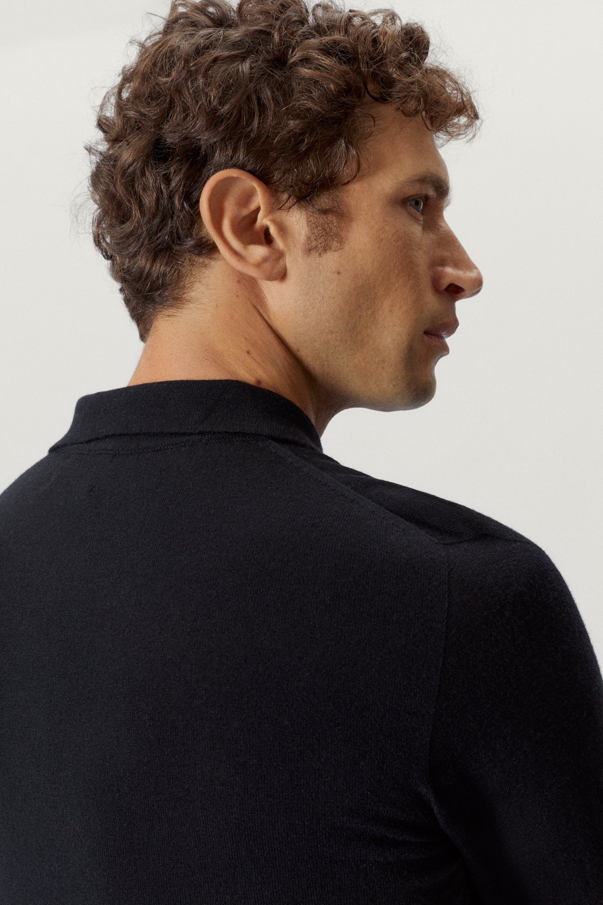 the ultrasoft wool polo black