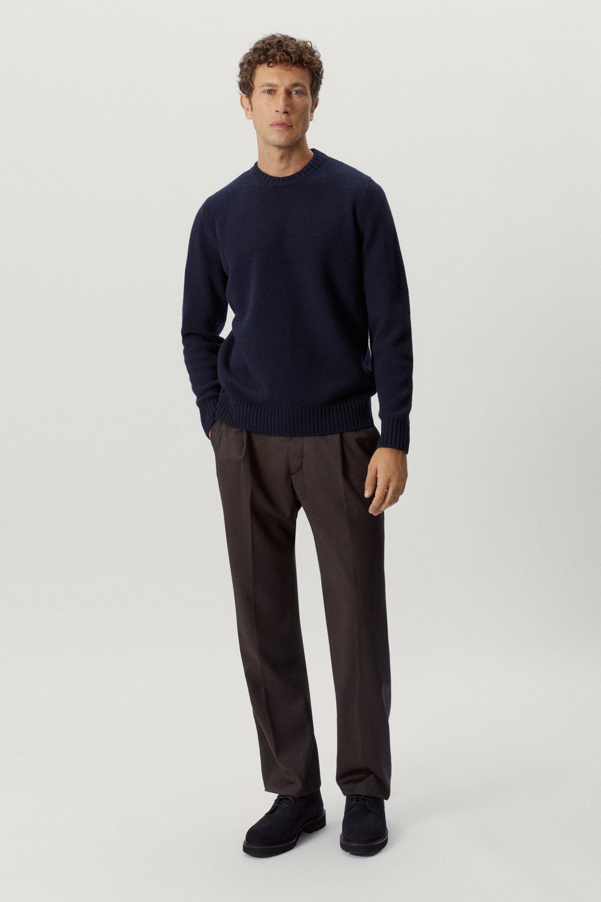 the woolen sweater blue navy