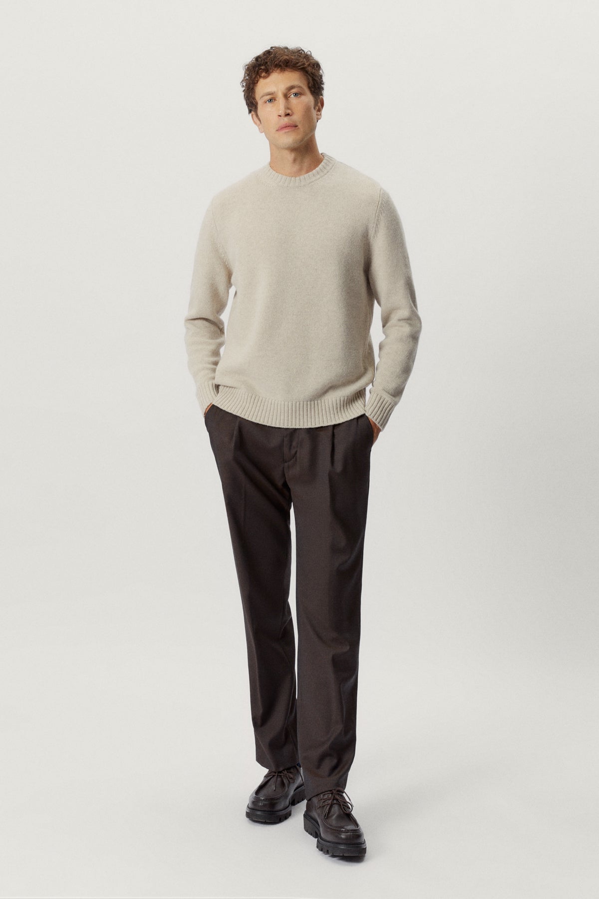 the woolen sweater ecru