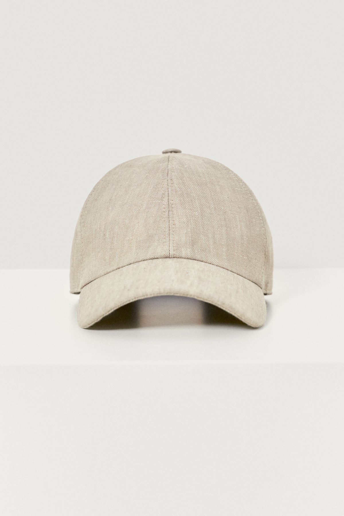 The Linen Twill Baseball Hat - sand
