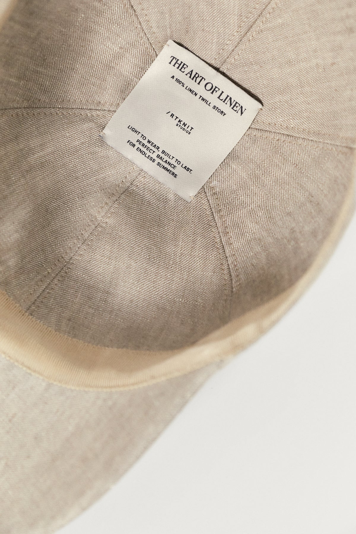 The Linen Twill Baseball Hat - sand