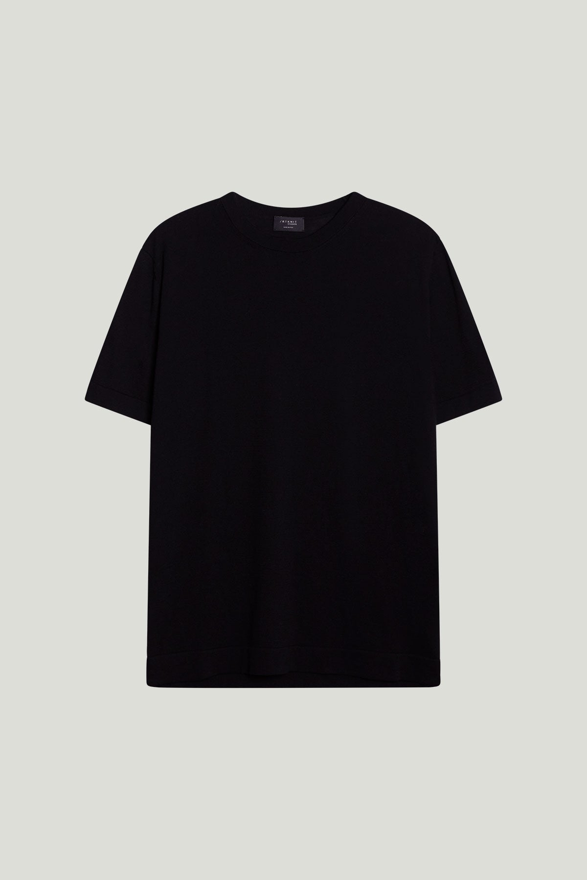 The Organic Cotton Knit T-Shirt black