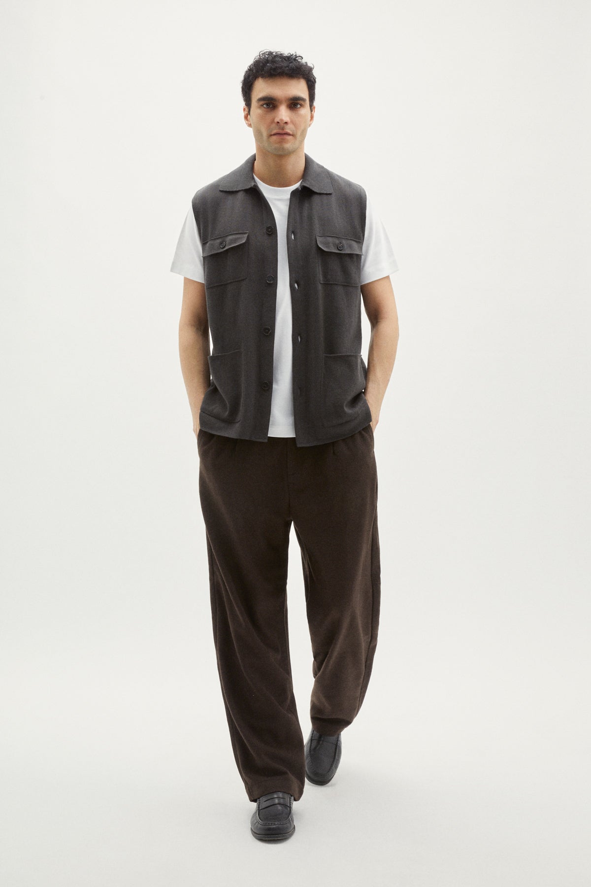 The Organic Cotton Vest grey
